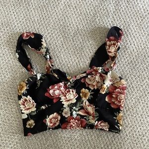 Floral crop top